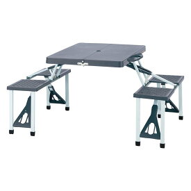 武田コーポレーション ピクニックテーブル [机 ベンチ イス レジャー バーベキュー キャンプ アウトドア 折りたたみ] PT021-GY