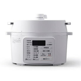 アイリスオーヤマ 電気圧力鍋 2.2L ホワイト [電気鍋 圧力鍋 グリル鍋 卓上鍋 保温 蒸し 無水 時短 低温調理 炊飯 保温] PC-MA2-W