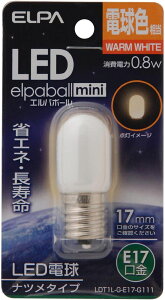 �����d�� ELPA(�G���p) LED�d�� �i�c���` ����E17 �d���F���� [�Ɩ� �i�c���� ��铔] LDT1L-G-E17-G111