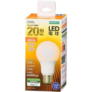 OHM �I�[���d�@ LED�d�� E26 20�` �d���F 330lm [�Ɩ� �ȃG�l �S����] LDA3L-G AG52