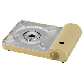 アイリスオーヤマ カセットコンロスリム [卓上 コンロ ガス アウトドア キャンプ 防災 災害 調理器具 おしゃれ] IGC-E1-Y スモークイエロー