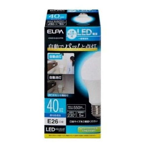 �����d�� ELPA(�G���p) �Z���T�[�t��LED�d�� 40W�����F���� [�Ɩ� ���C�g �l���Z���T�[�t ����E26 �����p] LDA5D-G-G5107PIR