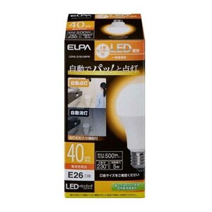 �����d�� ELPA(�G���p) �Z���T�[�t��LED�d�� 40W�d���F���� [�Ɩ� ���C�g �l���Z���T�[�t ����E26 �����p] LDA5L-G-G5108PIR