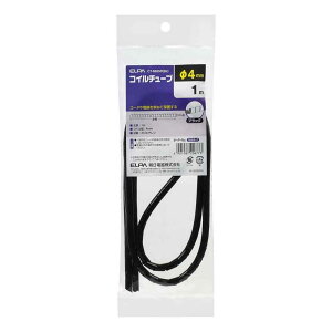 �����d�� ELPA(�G���p) �R�C���`���[�u 4mm×1m �u���b�N [�z�� �R�[�h �d�� ���˂� �ی�] CT-N695P(BK)