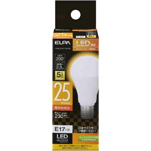 �����d�� ELPA(�G���p) LED�d�� �~�j�N���v�g�����` E17 25W�` �d���F 1�� [�Ɩ� ���C�g ���^���Ή� �����p] LDA2L-G-E17G4102