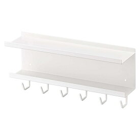 山崎実業 マグネット ケーブル＆ルーター 収納ラック スマート [小物収納 整理 浮かせる収納] 5463 ホワイト