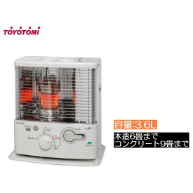 トヨトミ (TOYOTOMI) 電池レス 石油ストーブ (反射形) ホワイト [暖房 ストーブ 暖かい 防災 災害 木造6畳まで コンクリート9畳まで] RS-G2424 (W)