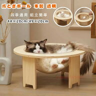【8%OFFクーポン配布中！期間限定】爪とぎポール 木製 透明宇宙船 キャットハウス ペットハウス 猫ハウス…