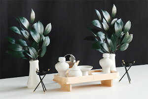 神具セット 13品目 ■ 高杯仕様 ■ 木曽ひのき製 長膳付 ■ 小・中型 神棚 祖霊舎 に最適 土器セット 神棚 神具 仏具 盆提灯 やまこう 山幸