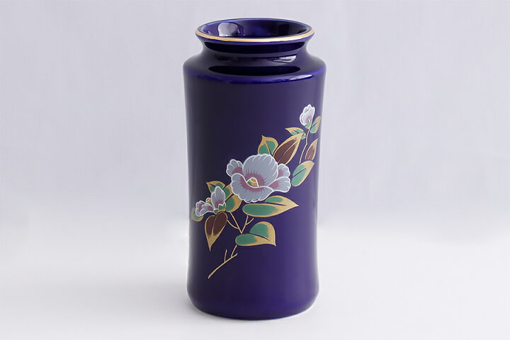 楽天市場 花立 墓 お墓 花立て 仏具 陶器 花瓶 単品 花柄 5寸 瑠璃 神棚 神具 仏具 やまこう