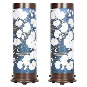 盆提灯 初盆 新盆 モダン 仏具 選べる 一対 セット 単品 八女・移ろいの夏 シリーズ みなも胡蝶蘭 LED ローソク インテリア灯 和 あんどん 仏壇 贈り物 神棚 神具 仏具 盆提灯 やまこう 山幸