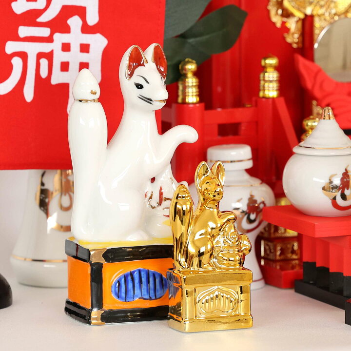 楽天市場】特上塗り □□ 深紅の稲荷宮 □□ 二対のお狐様 × 大鳥居 