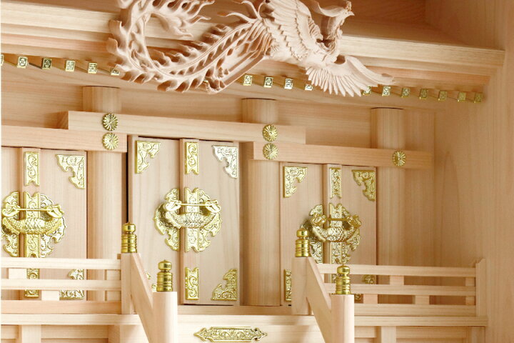 金製品 金宝飾 鳥 鳳凰 神棚 お祓い 運気上昇 2つセット 初々し