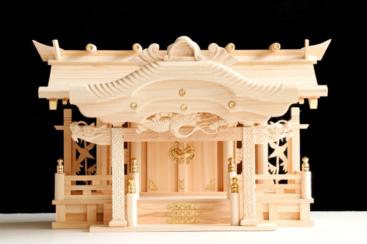 楽天市場】一社 □ 大型 美彫り □ 昇龍大社 / 入母屋 神棚セット 
