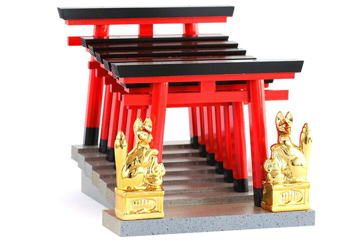 楽天市場】お札立て 伏見稲荷 朱の鳥居八門 金稲荷 神棚 神具 国産 