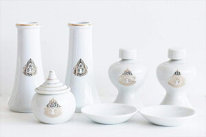 国産 神具セット■ 荒神紋 金文字 ■■ 大 高級神具7点セット ■荒神さま専用 荒神宮三宝荒神 土器セット 神棚 神具 仏具 盆提灯 やまこう 山幸