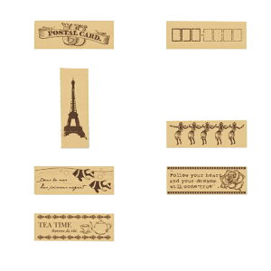 【ARTE】ウッドスタンプアンティークスタイルD 70×25mm 【メーカー直送代引不可】【時間帯指定不可】【ギフトカード スクラップブッキング デコレーション】【年賀状 クリスマスカード レタ