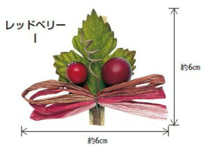 東京リボン クリップ木の実 約6×6cm・20個入 ギフト プレゼント ラッピング用品 花束 アレンジメント 生花 造花 装飾 手芸
