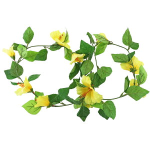 造花 ハイビスカスガーランド FLG0304 シルクフラワー CT触媒 光触媒 tan