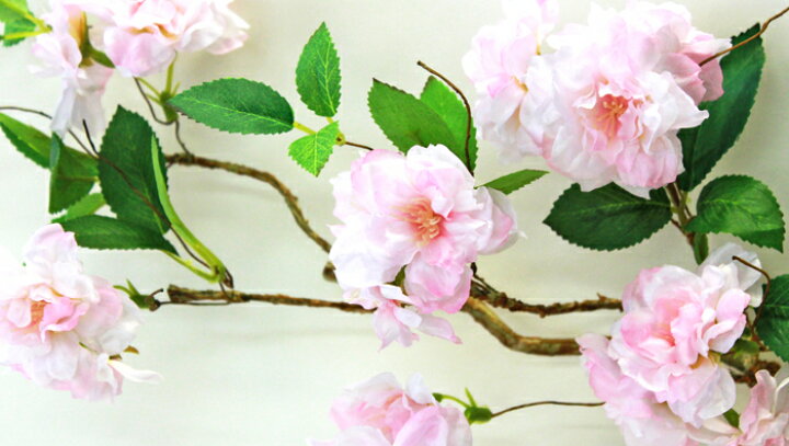 楽天市場 桜 造花 みはるの桜 52cm 桜 枝 さくら 木 造花 Fm1501 ディスプレイ アレンジメント用 おうち花見 インドア花見 シルクフラワーの山久