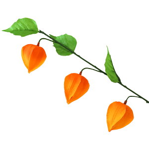 造花 ほおずき 実3ヶ 456608 スプレー 単品 鬼灯 ホオズキ シルクフラワー CT触媒 光触媒 tan