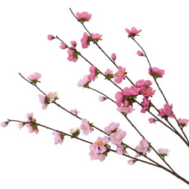 桃 造花 桃の枝 62cm V23089 選べる2色 枝 もも モモ 木 ディスプレイ アレンジメント用 ひなまつり ひな祭り 装飾 tan