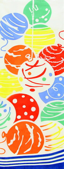 楽天市場 手ぬぐい プレーリードッグ和布華 夏模様手ぬぐい 水風船 メール便対応 岐阜の木工屋