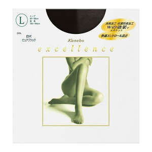 5点セット まとめ買い エクセレンスDCY (Lサイズ ピュアブラック) ストッキング 圧着タイプ カネボウ化粧品 LBK