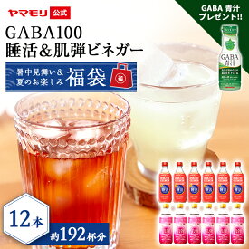 【クーポン最大3000円 6/14】 暑中見舞い＆夏のお楽しみ福袋　GABA100 睡活＆肌弾ビネガー（12本）2026 機能性表示食品 ギャバ GABA 睡眠の質向上 肌の弾力 肌の健康 ストレス緩和 血圧 高めの血圧 砂糖不使用 女性 ギフト 睡眠王