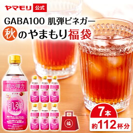 秋のやまもり 福袋 GABA100 肌弾ビネガー 500ml(7本) 機能性表示食品 ギャバ GABA 睡眠の質向上 ストレス緩和 血圧 高めの血圧 砂糖不使用 りんご酢 乳酸菌飲料味 ドリンク 飲む酢 お中元 女性 ギフト 2025