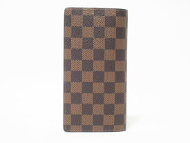 LOUIS VUITTON ルイヴィトン ダミエ ポルトフォイユブラザ メンズ 長財布 2つ折り N60017 美品【中古】