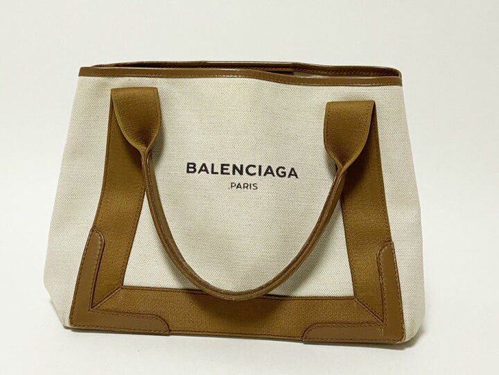 楽天市場】BALENCIAGA バレンシアガ ネイビーカバス S トートバッグ  