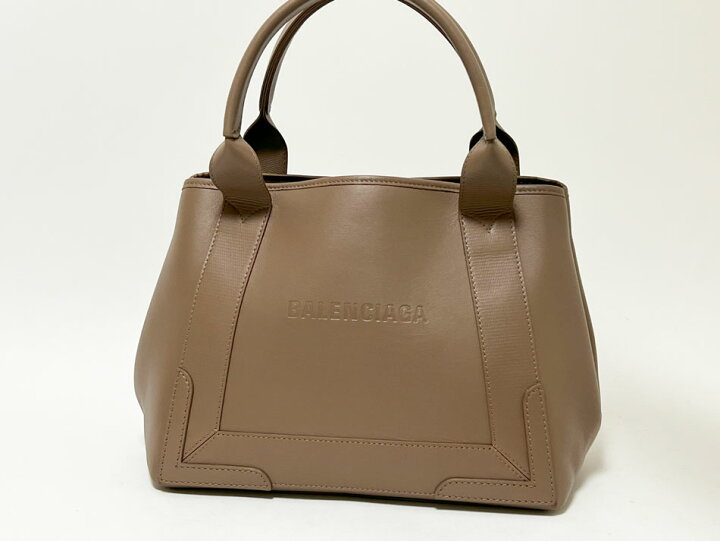 バレンシアガ ネイビーカバス S / トートバッグ 339933 レザー  