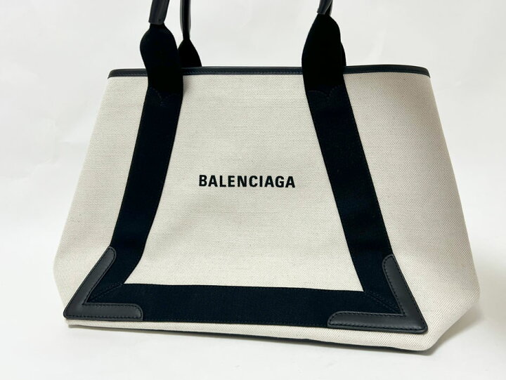 楽天市場】BALENCIAGA バレンシアガ ネイビー カバスM ミディアム 