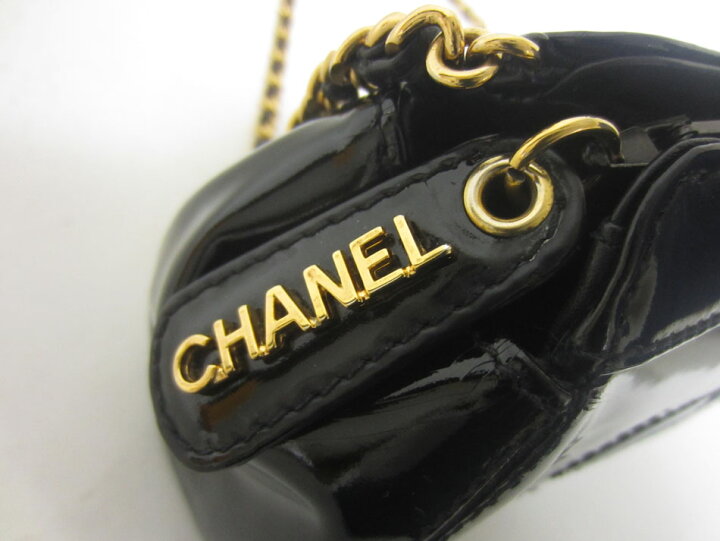楽天市場】CHANEL シャネル エナメル レザー ショルダーバッグ ポーチ  