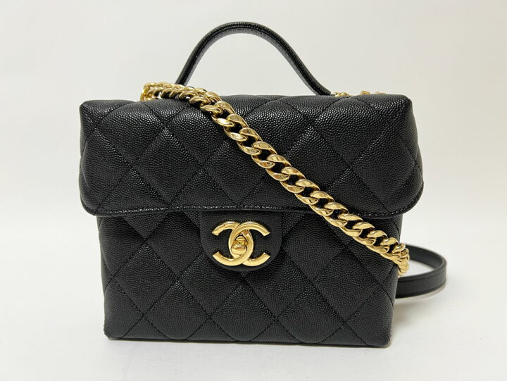 楽天市場】CHANEL シャネル グレインドカーフスキン キャビアスキン