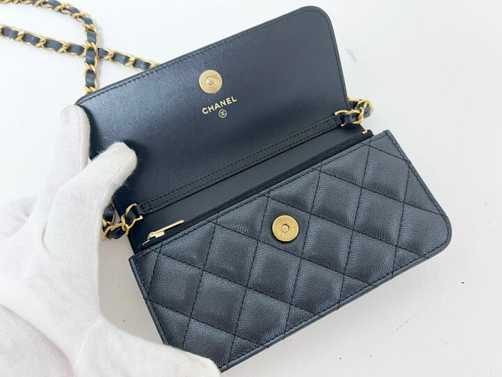 楽天市場】CHANEL シャネル マトラッセ クラシック チェーンウォレット 