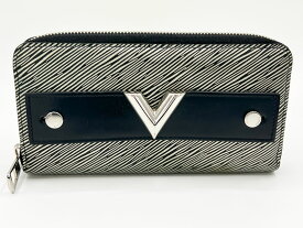 LOUIS VUITTON ルイヴィトン エピ ジッピーウォレット ラウンドファスナー 長財布 プラティーヌ エッシェンシャルV シルバー M62522【中古】