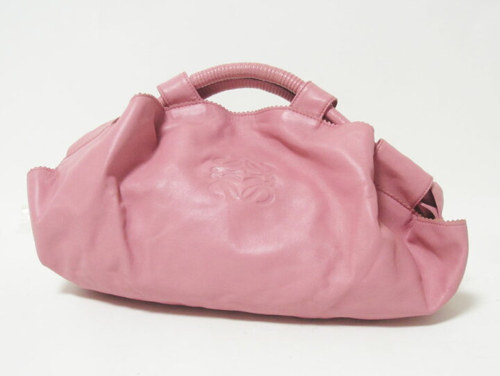 楽天市場】LOEWE ロエベ ハンドバッグ ナッパアイレ ピンク カーフ 美  