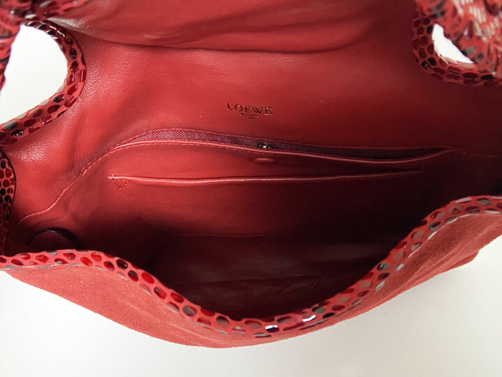 楽天市場】LOEWE ロエベ ショルダーバッグ グラナダ スエード レッド  