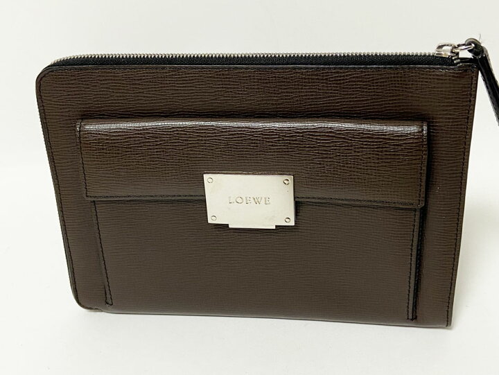 楽天市場】LOEWE ロエベ クラッチバッグ セカンドバッグ レザー ダーク 