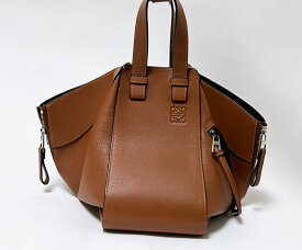 LOEWE ロエベ ハンモック スモール トートバッグ ショルダーバッグ レザー ブラウン 巾着 387.30.S35 美品【中古】