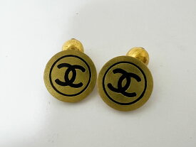 CHANEL シャネル カフス ゴールド金具 ココマーク ヴィンテージ 95P 【中古】