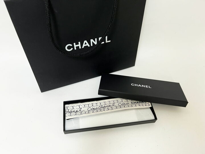 楽天市場】CHANEL シャネル ヘアバンド ツイリー スカーフ シルク  