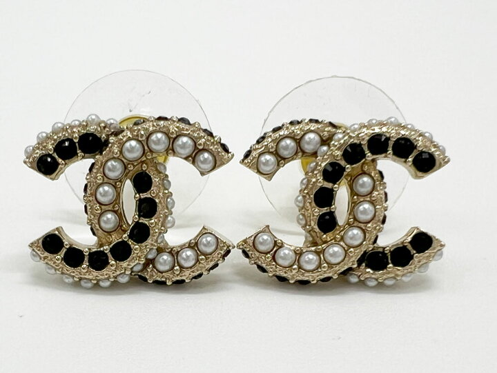 楽天市場】CHANEL シャネル ピアス ココマーク パール ストーン  