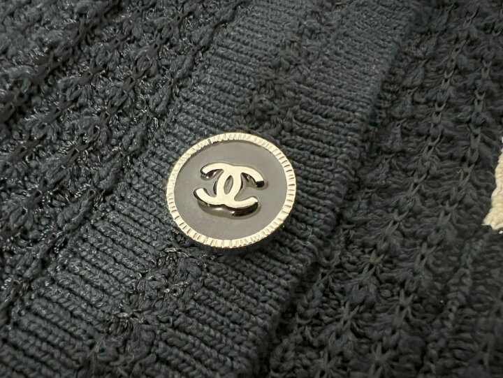 楽天市場】CHANEL シャネル レディース ジャケット ニット ブラック  