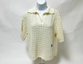 CHANEL シャネル レディース トップス 2026年 ココ ビーチ クロシェニットポロ アイボリー サイズ：38 P81595 K11846 AW001 美品【中古】