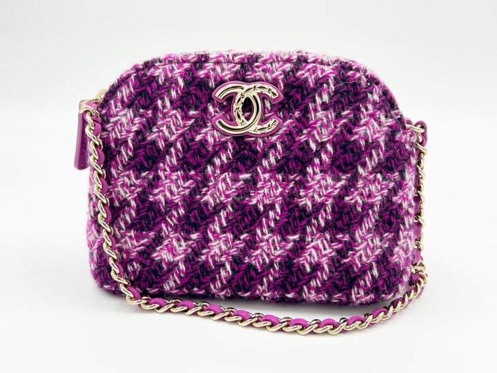 楽天市場】CHANEL シャネル チェーンショルダーバッグ ポーチ ツイード 