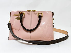LOUIS VUITTON ルイヴィトン ヴェルニ トート ミロワール ハンドバッグ ショルダーバッグ 2WAY ローズバレリーヌ ピンク M54639【中古】