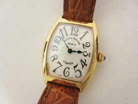 FRANCK MULLER フランクミュラー トノーカーベックス レディース ウォッチ 腕時計 750 PG ピンクゴールド 革ベルト 1752QZ【中古】